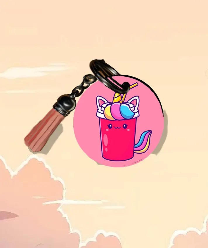 Porte clé licorne kawaï