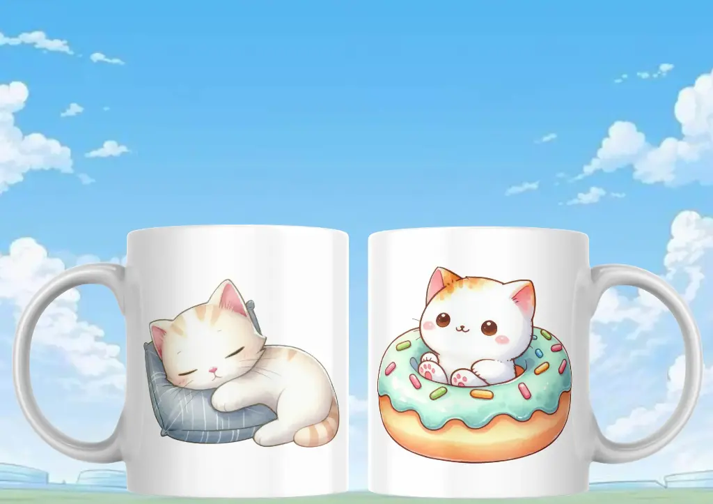 Mug chat kawaï