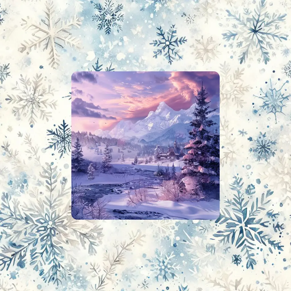 Magnet paysage d'hiver 2
