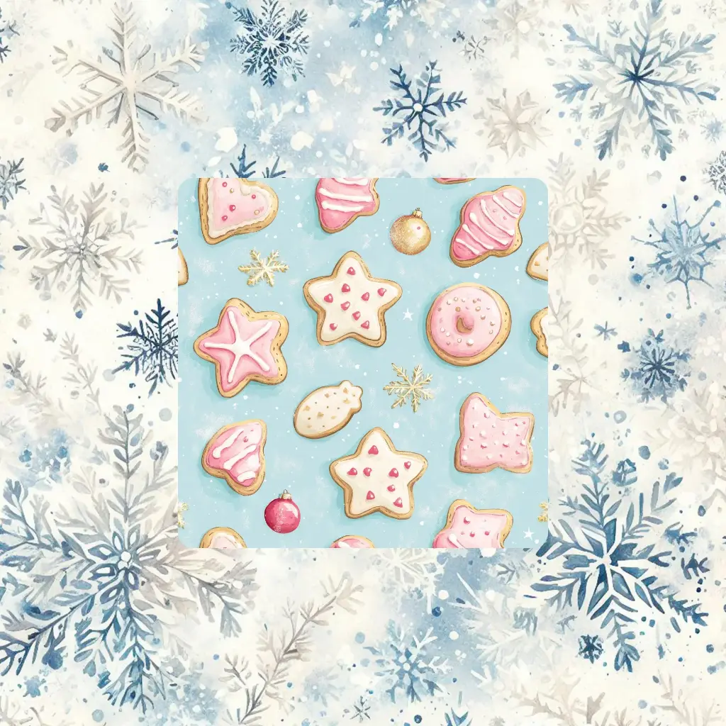Magnet biscuit d'hiver 