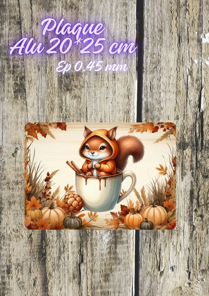 Plaque écureuil 