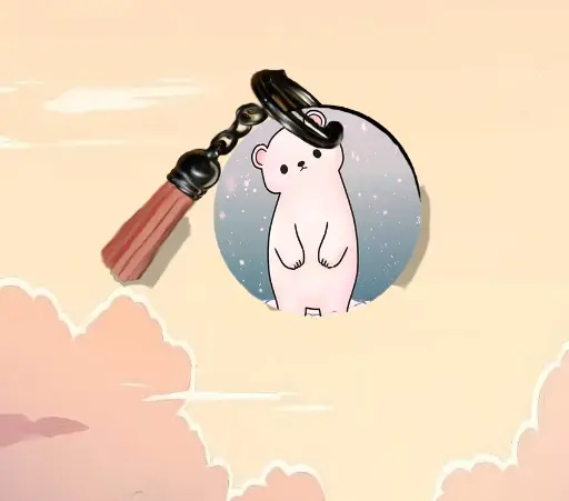 Porte clé ours kawaï