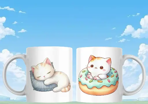 Mug chat kawaï