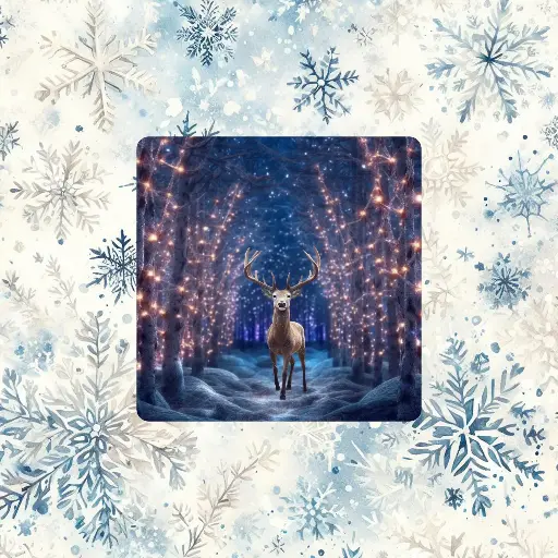 Magnet cerf nocturne
