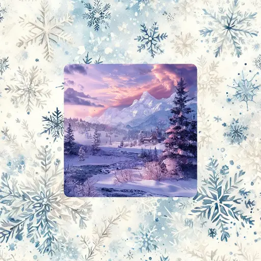 Magnet paysage d'hiver 2