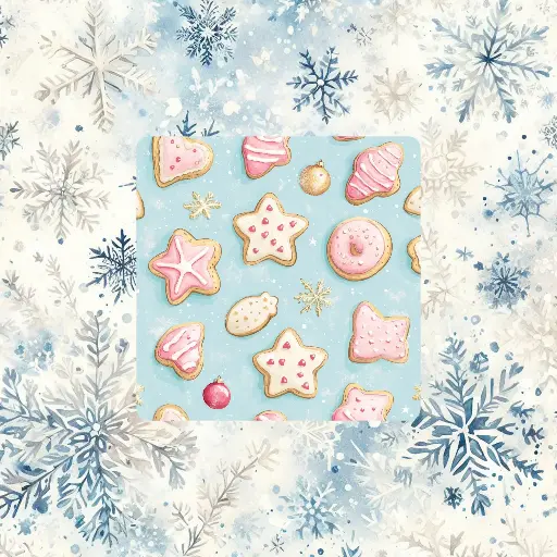 Magnet biscuit d'hiver 
