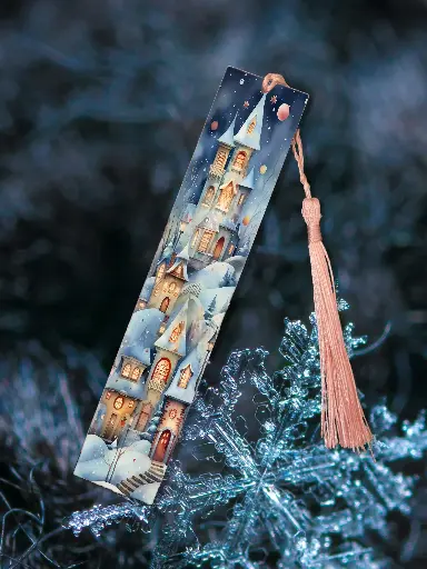 Marque page Paysage d'hiver