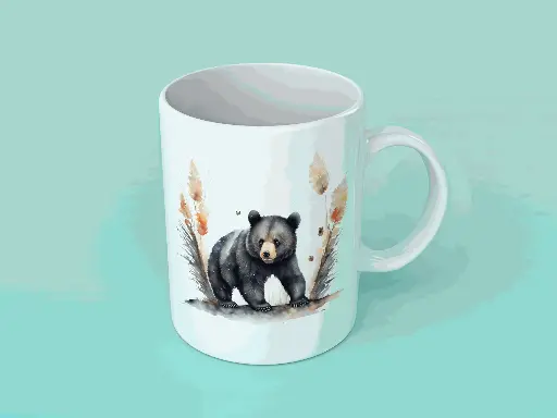 mug ours d'automne