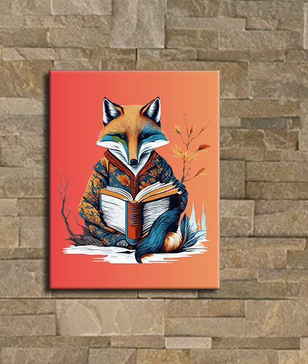 Lecture d'un renard