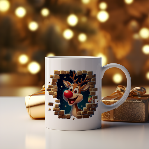 Mug Renne heureux