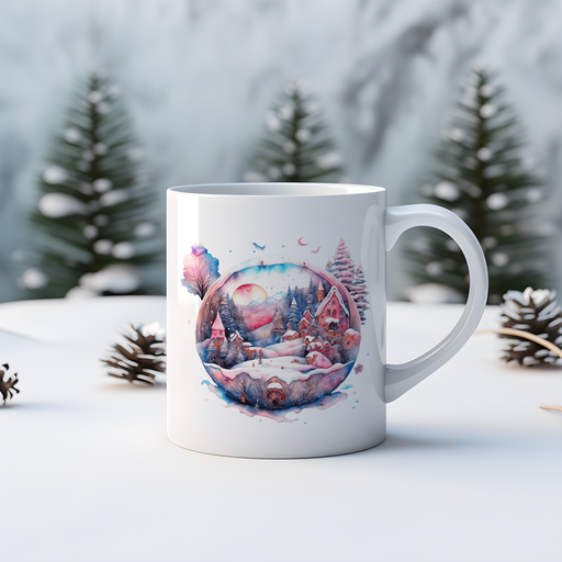 MugPaysage d'hiver féerique