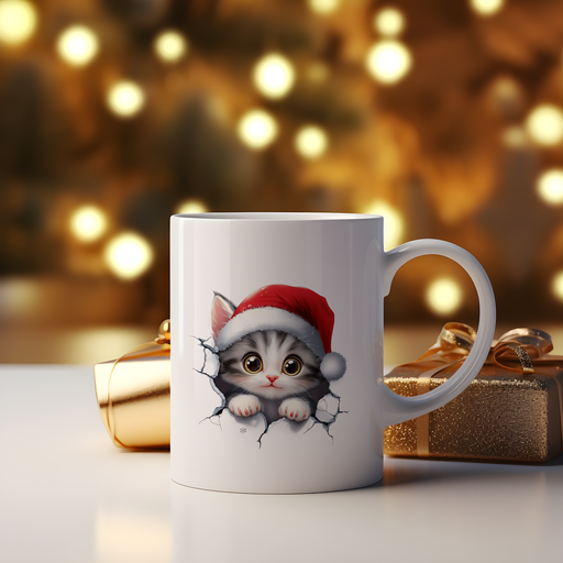 Chat de noël 